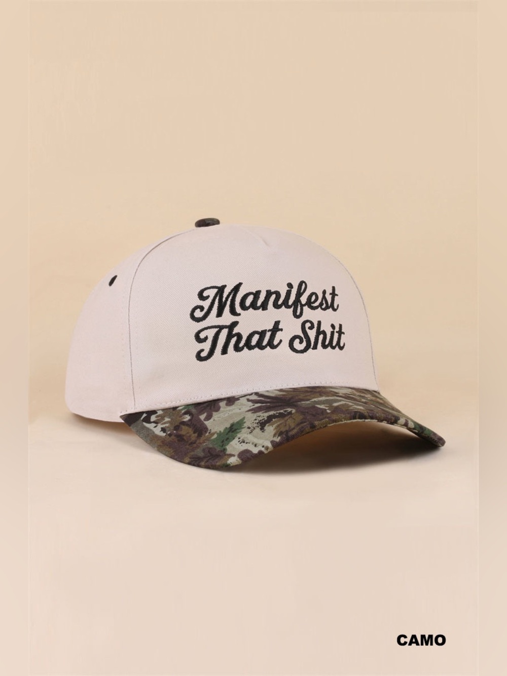 Zenana MANIFEST THAT SHIT TWO TONE SNAPBACK HAT